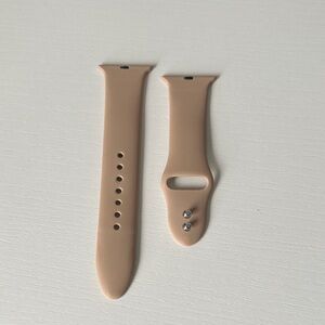 Beige Silicone Apple Watch Band